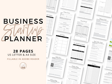 Load image into Gallery viewer, Small Business Startup Planner, Printable Guide to Starting a Business
