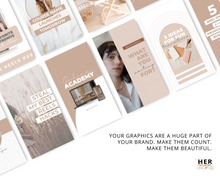 Load image into Gallery viewer, Neutral Reels Covers Templates | Instagram Reels Thumbnails Editable in Canva
