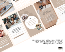 Load image into Gallery viewer, Insurance Instagram Templates, Life Insurance Broker Posts Canva Templates
