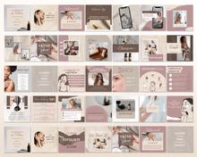 Load image into Gallery viewer, Skincare Instagram Templates | Skincare Posts | IG Esthetician Canva Templates
