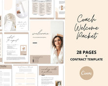 Load image into Gallery viewer, Editable Welcome Packet for Coaches | Client Onboarding | Coaching Forms | Coaching Contract
