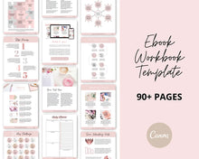 Load image into Gallery viewer, Editable Workbook and Ebook Template | Pink Feminine Canva Lead Magnet Template
