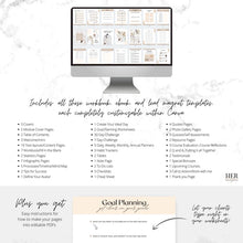 Load image into Gallery viewer, Editable Workbook and Ebook Template | Neutral Nude Canva Freebie Template
