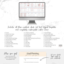 Load image into Gallery viewer, Editable Workbook and Ebook Template | Pink Feminine Canva Lead Magnet Template
