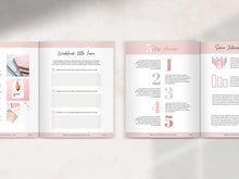 Load image into Gallery viewer, Editable Workbook and Ebook Template | Pink Feminine Canva Lead Magnet Template
