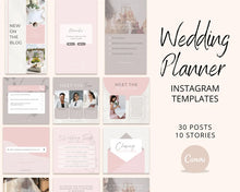 Load image into Gallery viewer, Wedding Planner Instagram Templates | Wedding Coordinator Posts | Editable Wedding Coordinator Social Media
