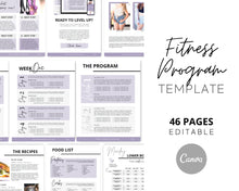 Load image into Gallery viewer, Personal Trainer Program Template | Welcome Packet for Fitness Coaches | Editable Workout Guide
