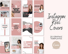 Load image into Gallery viewer, Reels Covers Templates | Instagram Reels Thumbnails Editable in Canva
