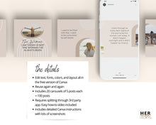 Load image into Gallery viewer, Life Coach Instagram Carousel Template, Coaching 5 page Carousels
